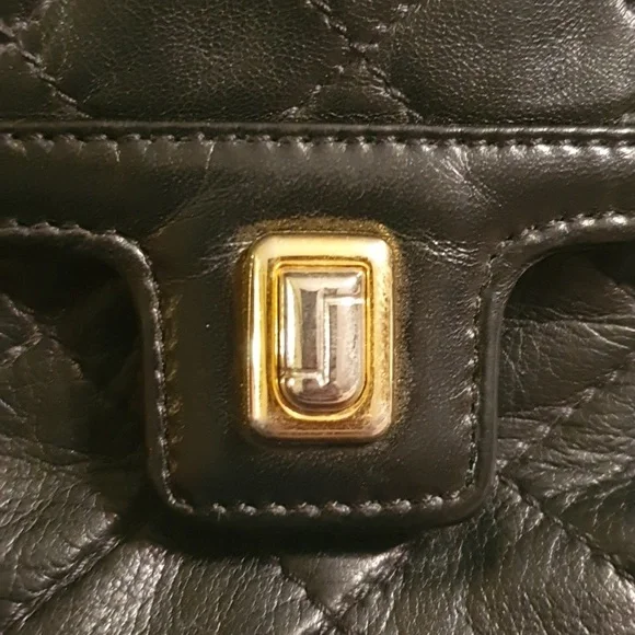 Judith Leiber Black Leather Quilted Mini Bag - Picture 11 of 14